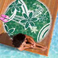 Hawaii Pupuala Plumeria Green Beach Blanket Polynesian Pattern LT01 - Polynesian Pride