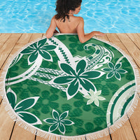 Hawaii Pupuala Plumeria Green Beach Blanket Polynesian Pattern LT01 - Polynesian Pride