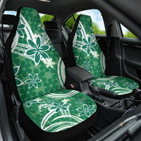 Hawaii Pupuala Plumeria Green Car Seat Cover Polynesian Pattern LT01 One Size Green - Polynesian Pride
