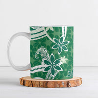 Hawaii Pupuala Plumeria Green Ceramic Mug Polynesian Pattern LT01 Green - Polynesian Pride