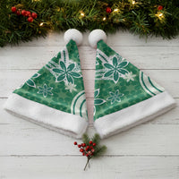 Hawaii Pupuala Plumeria Green Christmas Santa Hat Polynesian Pattern LT01 - Polynesian Pride