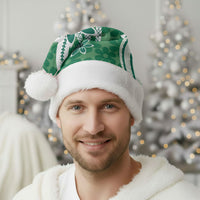Hawaii Pupuala Plumeria Green Christmas Santa Hat Polynesian Pattern LT01 - Polynesian Pride