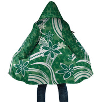 Hawaii Pupuala Plumeria Green Cloak Polynesian Pattern LT01 Unisex Green - Polynesian Pride