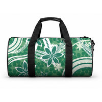 Hawaii Pupuala Plumeria Green Duffle Bag Polynesian Pattern LT01 One size Green - Polynesian Pride