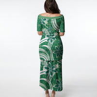 Hawaii Pupuala Plumeria Green Puletasi Polynesian Pattern LT01 - Polynesian Pride