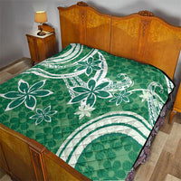 Hawaii Pupuala Plumeria Green Quilt Polynesian Pattern LT01 - Polynesian Pride