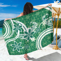 Hawaii Pupuala Plumeria Green Sarong Polynesian Pattern LT01 One Size 44 x 66 inches Green - Polynesian Pride