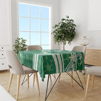 Hawaii Pupuala Plumeria Green Tablecloth Polynesian Pattern LT01 - Polynesian Pride