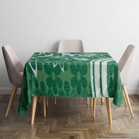Hawaii Pupuala Plumeria Green Tablecloth Polynesian Pattern LT01 - Polynesian Pride