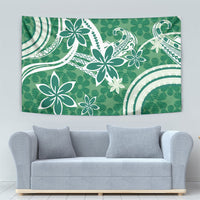 Hawaii Pupuala Plumeria Green Tapestry Polynesian Pattern LT01 - Polynesian Pride