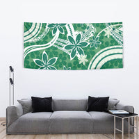 Hawaii Pupuala Plumeria Green Tapestry Polynesian Pattern LT01 - Polynesian Pride