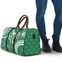 Hawaii Pupuala Plumeria Green Travel Bag Polynesian Pattern LT01 - Polynesian Pride