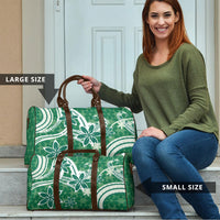 Hawaii Pupuala Plumeria Green Travel Bag Polynesian Pattern LT01 - Polynesian Pride
