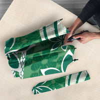 Hawaii Pupuala Plumeria Green Umbrella Polynesian Pattern LT01 - Polynesian Pride