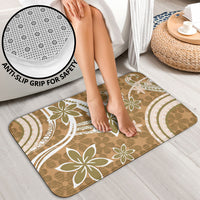 Hawaii Pupuala Plumeria Light Brown Bathroom Set Polynesian Pattern LT01 - Polynesian Pride