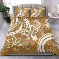Hawaii Pupuala Plumeria Light Brown Bedding Set Polynesian Pattern LT01 - Polynesian Pride