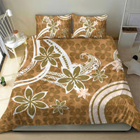 Hawaii Pupuala Plumeria Light Brown Bedding Set Polynesian Pattern LT01 - Polynesian Pride