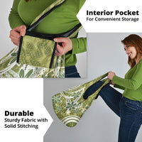 Hawaii Pupuala Plumeria Olive Green Grocery Bag Polynesian Pattern LT01 - Polynesian Pride
