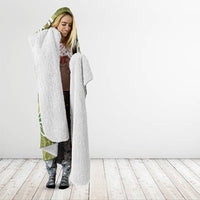 Hawaii Pupuala Plumeria Olive Green Hooded Blanket Polynesian Pattern LT01 - Polynesian Pride