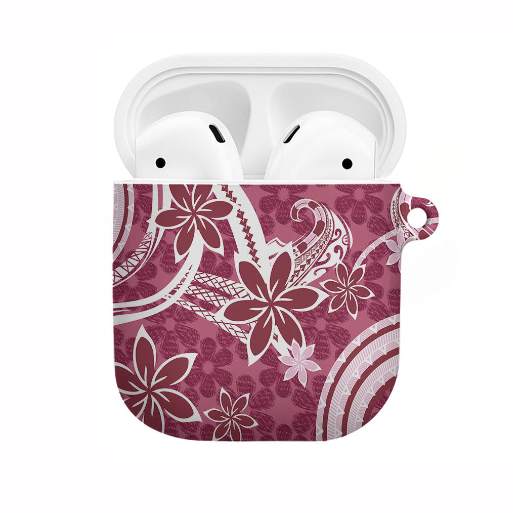 Hawaii Pupuala Plumeria Pink AirPods Case Polynesian Pattern LT01 Pink - Polynesian Pride