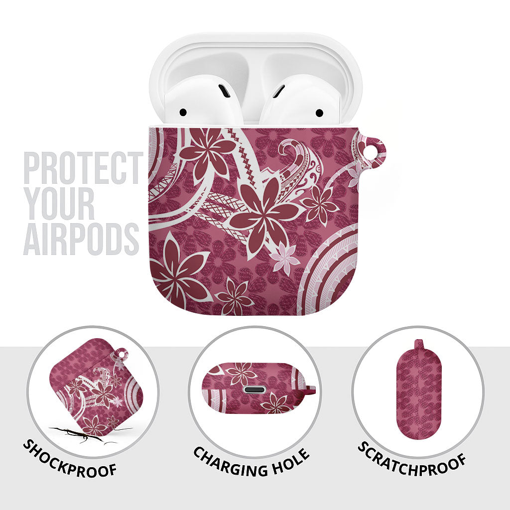 Hawaii Pupuala Plumeria Pink AirPods Case Polynesian Pattern LT01 - Polynesian Pride