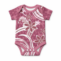 Hawaii Pupuala Plumeria Pink Baby Onesie Polynesian Pattern LT01 Pink - Polynesian Pride