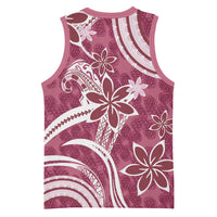 Hawaii Pupuala Plumeria Pink Basketball Jersey Polynesian Pattern LT01 - Polynesian Pride