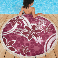 Hawaii Pupuala Plumeria Pink Beach Blanket Polynesian Pattern LT01 - Polynesian Pride