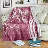 Hawaii Pupuala Plumeria Pink Blanket Polynesian Pattern LT01 Pink - Polynesian Pride