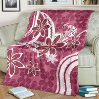 Hawaii Pupuala Plumeria Pink Blanket Polynesian Pattern LT01 - Polynesian Pride
