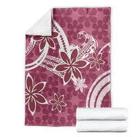 Hawaii Pupuala Plumeria Pink Blanket Polynesian Pattern LT01 - Polynesian Pride