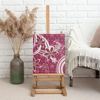Hawaii Pupuala Plumeria Pink Canvas Wall Art Polynesian Pattern LT01 - Polynesian Pride
