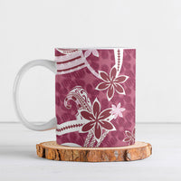 Hawaii Pupuala Plumeria Pink Ceramic Mug Polynesian Pattern LT01 Pink - Polynesian Pride