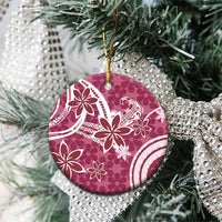 Hawaii Pupuala Plumeria Pink Ceramic Ornament Polynesian Pattern LT01 - Polynesian Pride