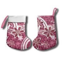 Hawaii Pupuala Plumeria Pink Christmas Stocking Polynesian Pattern LT01 - Polynesian Pride