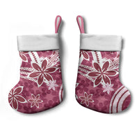 Hawaii Pupuala Plumeria Pink Christmas Stocking Polynesian Pattern LT01 - Polynesian Pride
