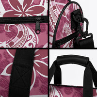 Hawaii Pupuala Plumeria Pink Duffle Bag Polynesian Pattern LT01 - Polynesian Pride