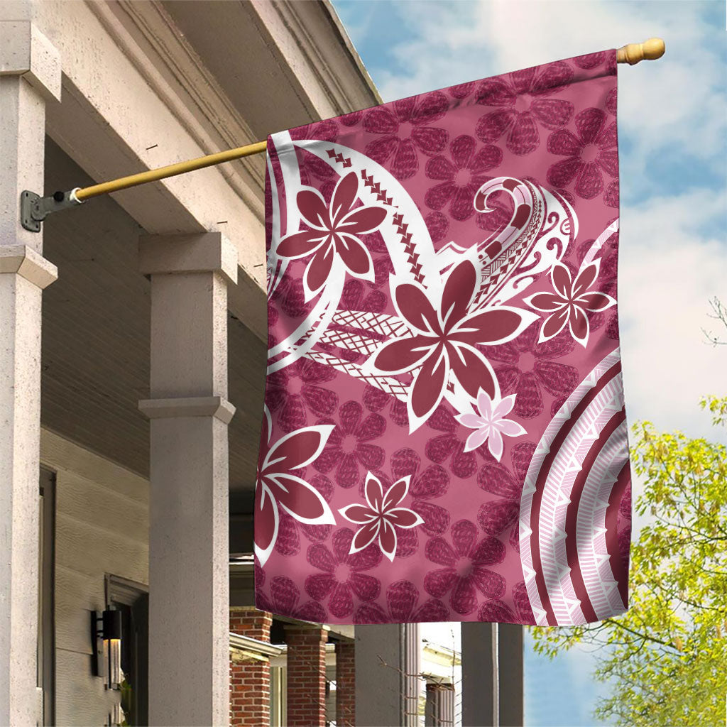 Hawaii Pupuala Plumeria Pink Garden Flag Polynesian Pattern LT01 House Flag Pink - Polynesian Pride