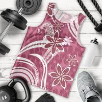 Hawaii Pupuala Plumeria Pink Men Tank Top Polynesian Pattern LT01 - Polynesian Pride