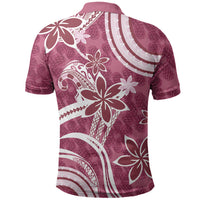 Hawaii Pupuala Plumeria Pink Polo Shirt Polynesian Pattern LT01 - Polynesian Pride