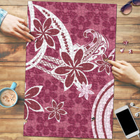 Hawaii Pupuala Plumeria Pink Puzzle Polynesian Pattern LT01 Pink - Polynesian Pride