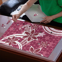 Hawaii Pupuala Plumeria Pink Puzzle Polynesian Pattern LT01 - Polynesian Pride