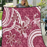 Hawaii Pupuala Plumeria Pink Quilt Polynesian Pattern LT01 Pink - Polynesian Pride