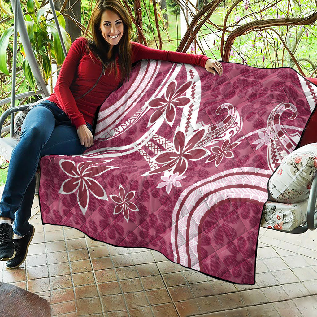 Hawaii Pupuala Plumeria Pink Quilt Polynesian Pattern LT01 - Polynesian Pride