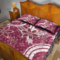 Hawaii Pupuala Plumeria Pink Quilt Bed Set Polynesian Pattern LT01 - Polynesian Pride