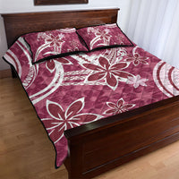 Hawaii Pupuala Plumeria Pink Quilt Bed Set Polynesian Pattern LT01 - Polynesian Pride