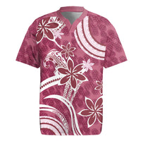 Hawaii Pupuala Plumeria Pink Rugby Jersey Polynesian Pattern LT01 Pink - Polynesian Pride