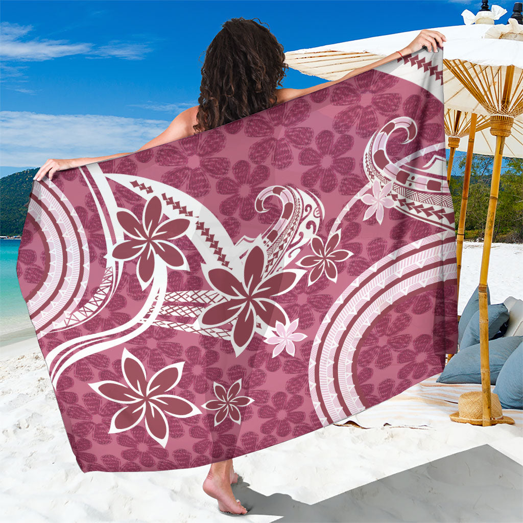Hawaii Pupuala Plumeria Pink Sarong Polynesian Pattern LT01 One Size 44 x 66 inches Pink - Polynesian Pride