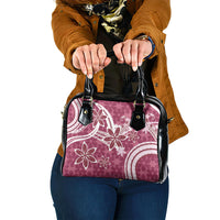 Hawaii Pupuala Plumeria Pink Shoulder Handbag Polynesian Pattern LT01 One Size Pink - Polynesian Pride