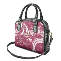 Hawaii Pupuala Plumeria Pink Shoulder Handbag Polynesian Pattern LT01 - Polynesian Pride